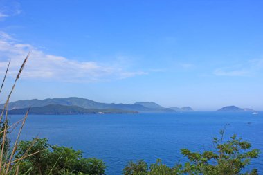 Çok yakın plaj Cam Ran Vietnam 2018 üzerinde uçak oturur