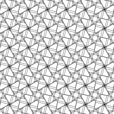 Geometrik Dikişsiz desen arka plan vektör. Dekorasyon ve geometri duvar kağıdı.