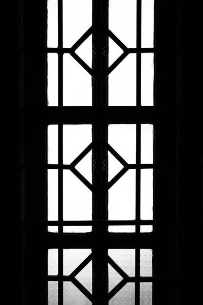 Silhouette Des Fensterrahmens — Stockfoto