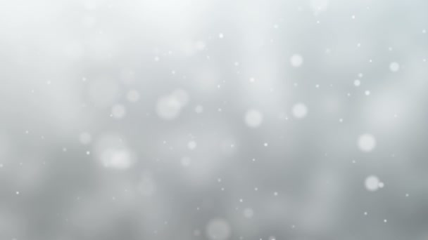 Witte Kristallen Sneeuwval Achtergrond Naadloze Loops — Stockvideo