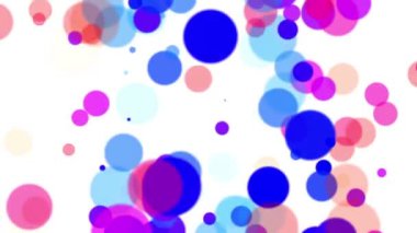 Beyaz arka plan üzerinde renkli soyut daireler