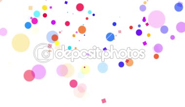 Beyaz arka plan üzerinde renkli soyut daireler