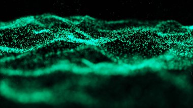 Soyut parçacık dalgası arka plan