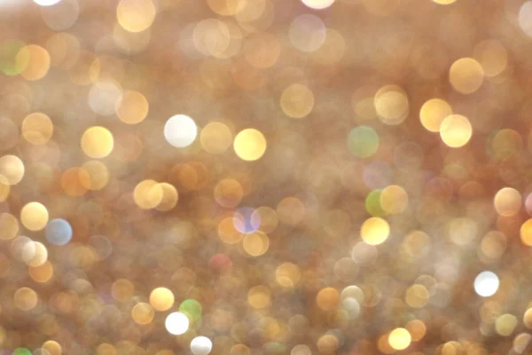 Abstrakter Goldener Bokeh Hintergrund — Stockfoto