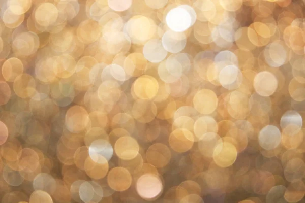 Abstrakter Goldener Bokeh Hintergrund — Stockfoto