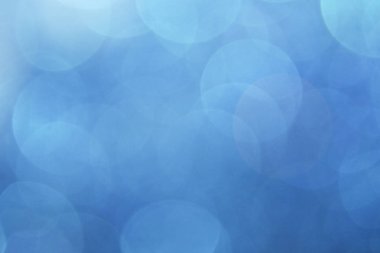 Soyut mavi bokeh arkaplanı