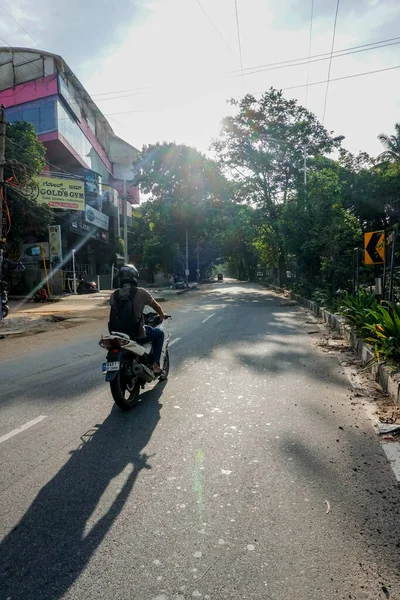 Bengaluru Karnataka India June 2020 Empty Street Due Corona Virus — 스톡 사진