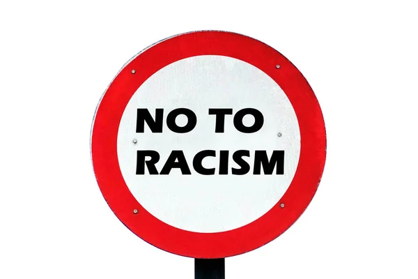 Racismo Tablón Señales Tráfico — Foto de Stock