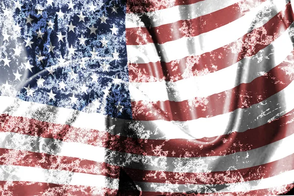 Grunge American Flag Background — Stock Photo, Image