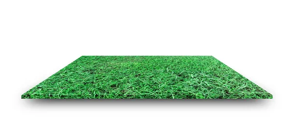 Zielone Pole Trawy Izolowane Białym Tle Ścieżką Wycinania Tle Stadionu — Zdjęcie stockowe