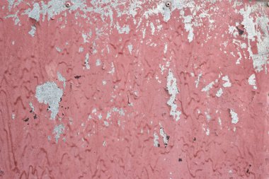 Beton duvar dokusundaki boyayı soyuyordum. Kırsal kızıl grun deseni