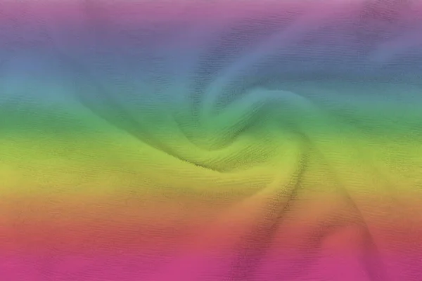 Tecido Macio Arco Íris Colorido Pano Multicolor Textura Fundo — Fotografia de Stock