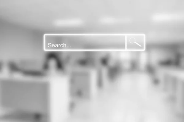 Zoekbalk Web Online Browsen Idee Voor Het Doorzoeken Van Datanetwerken — Stockfoto