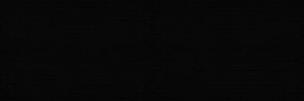 Анотація Чорної Цегляної Стіни Панорамного Фону Текстура Цегляної Кладки Тла — стокове фото