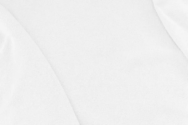 Primo Piano Sfondo Tessuto Bianco Texture Panno Stropicciato Astratto — Foto Stock