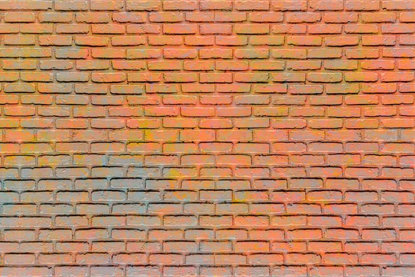 Textura Pared Ladrillo Pintado Fondo Ladrillo Colorido Albañilería Multicolor —  Fotos de Stock