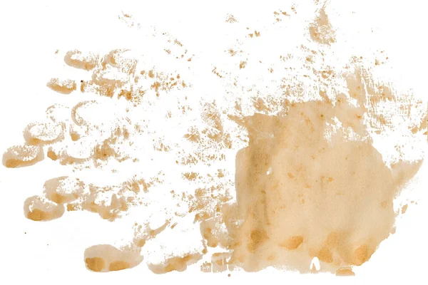 Stains Coffee Isolated White Background — Stock Photo, Image