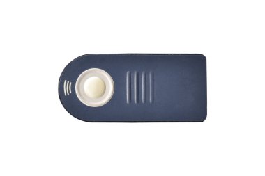 Beyaz arkaplanda izole edilmiş kamera için uzaktan kumanda. Kırpma yolu ile nesne.