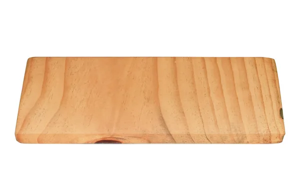 Holzschneidebrett Isoliert Auf Weißem Hintergrund Mit Schneideweg — Stockfoto