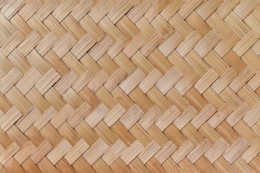 Bambu dokuma dokusu. Geleneksel el işi Asya tarzı arka plan dokuması.