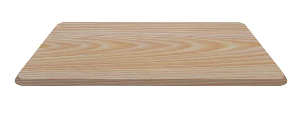 Empty Wood Cutting Board Isolated Background — Stock Photo, Image