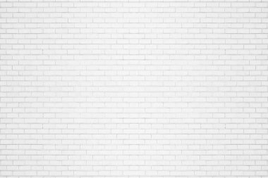 Soyut yıpranmış doku eski açık gri sıva lekesi. Kırsal odadaki beyaz tuğlalı arka plan. Doku yatay duvar kağıdı.