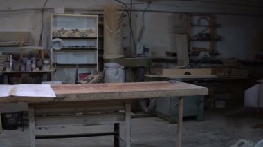 El sanatları doğrama Atölyesi. Ağaç işleri için çalışma yer