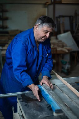 İş yerinde atölye, worshop bir ağaç işleme makinede işleme ahşap marangoz