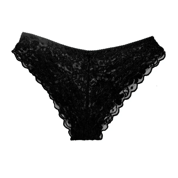 White lace bra isolated on black background with working path