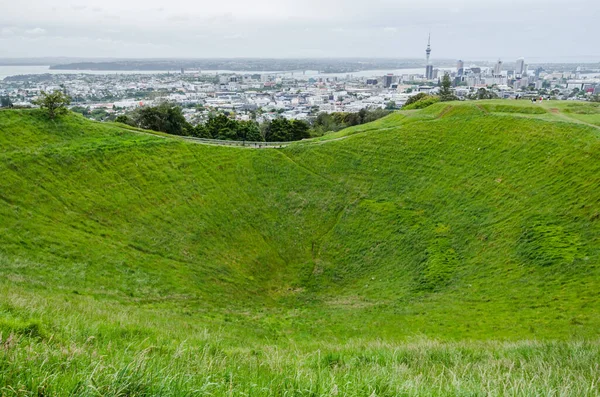 Mount Eden Auckland City Background New Zealand — Stock Photo, Image