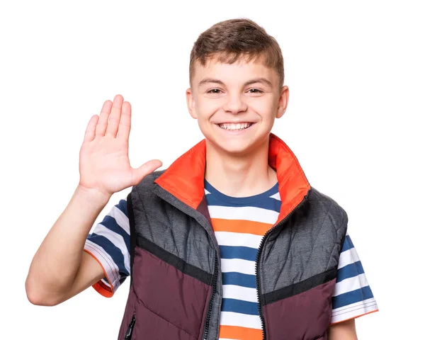 Retrato de menino adolescente — Fotografia de Stock