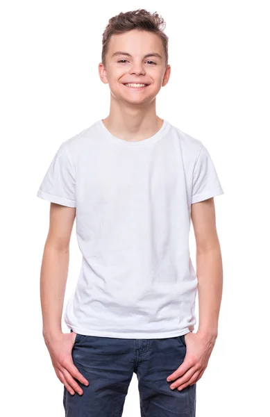 Портрет мальчика-подростка — стоковое фото