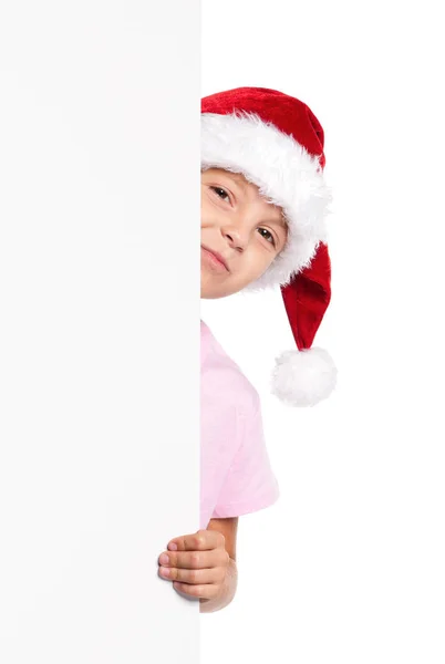 Boy in Santa hat — Stock Photo, Image