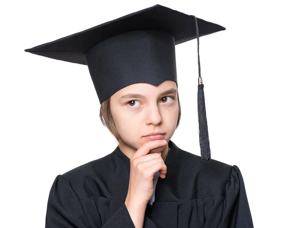 Laureato giovanissima ragazza studente — Foto Stock