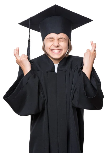 Afgestudeerde tiener meisje student — Stockfoto