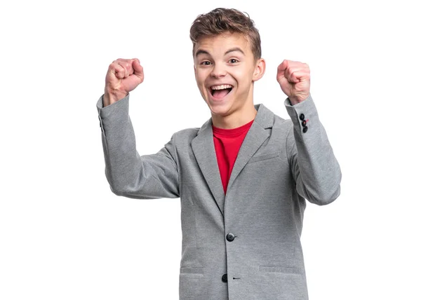 Adolescente chico en traje — Foto de Stock