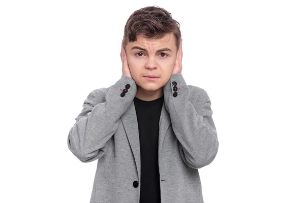 Teen boy in suit — Stock Photo, Image