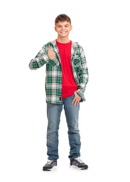 Retrato de comprimento total do menino — Fotografia de Stock