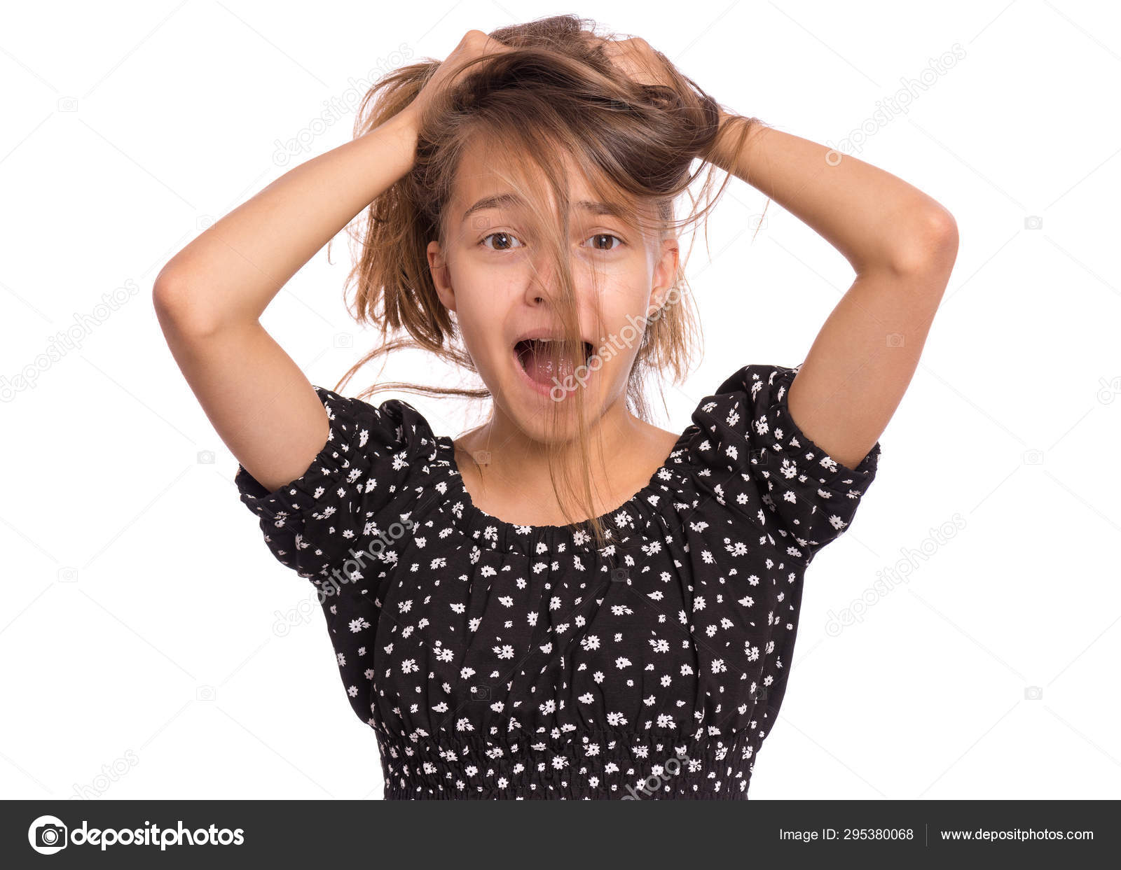 Girls touching teen Horrific video