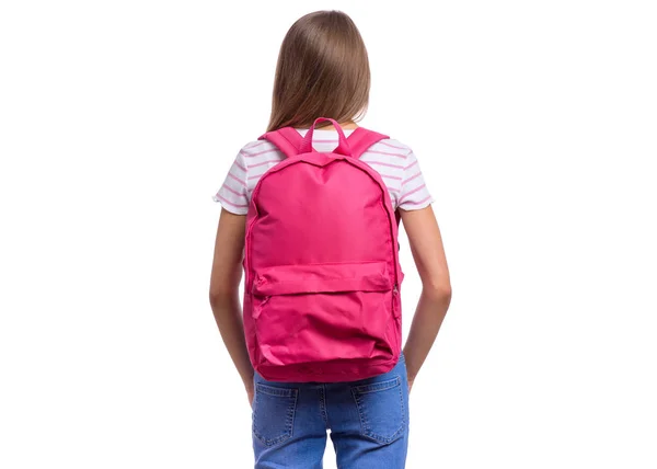 Student teen girl with bag — Stock Photo, Image