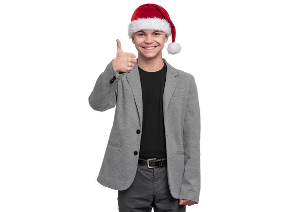 Vánoční teen boy — Stock fotografie