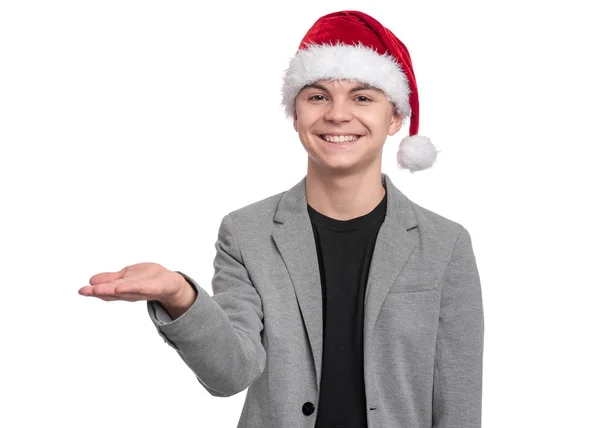 Vánoční teen boy — Stock fotografie