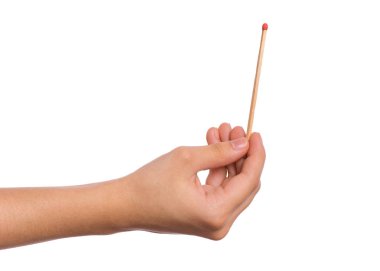 Büyük maç ile çocuk el