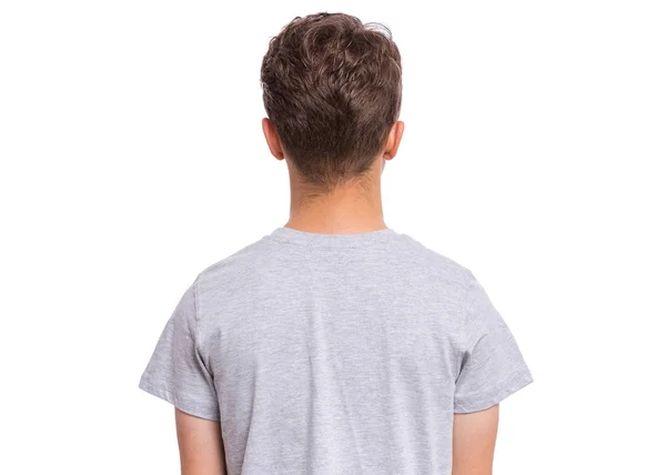 灰色のTシャツの十代の少年 — ストック写真