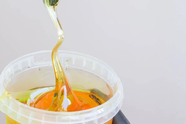 Depilation Beauty Concept Sugar Paste Wax Honey Hair Removing — Stock Photo, Image