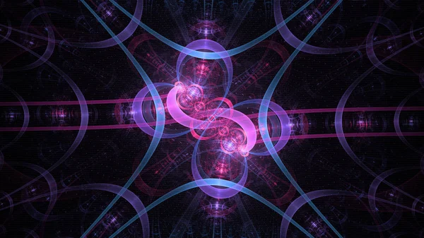 Glowing colorful quantum, computer generated abstract background, 3D rendering