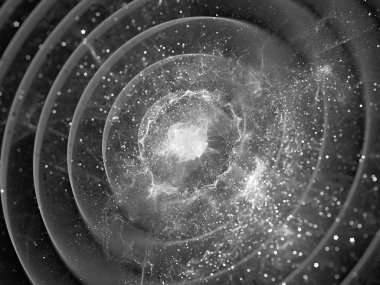 Pulsar, oluşturulan bilgisayar arka plan Gravitaional dalga patlama