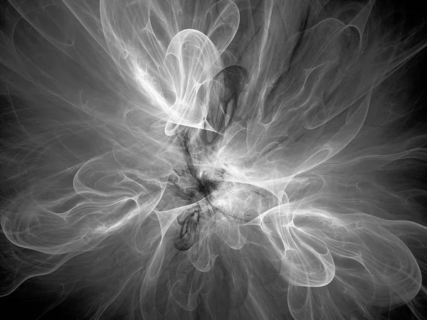 Dark matter texture in space black and white, computer generated abstract background, 3D rendering