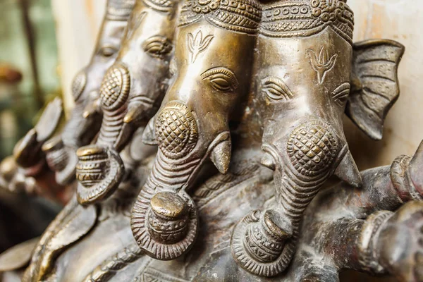 Древняя Скульптура Бога Ганеша Культура Убеждения Индии — стоковое фото