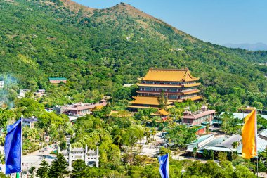 Po Lin Lantau Island, Hong Kong Ngong Ping yaylada bulunan Monastery